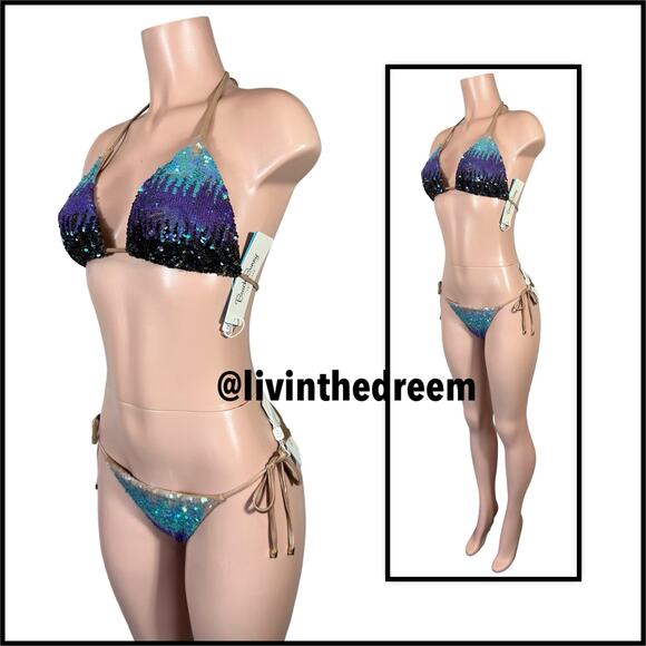 BEACH BUNNY ARIEL BIKINI XL SET $298 - Picture 8 of 16